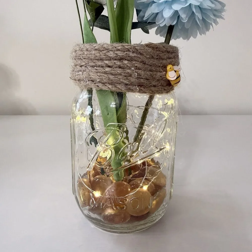 Handmade Mini Honey Bee Themed Floral Arrangement Centerpiece Baby Shower
